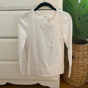 Uniqlo White Long Sleeve Shirt